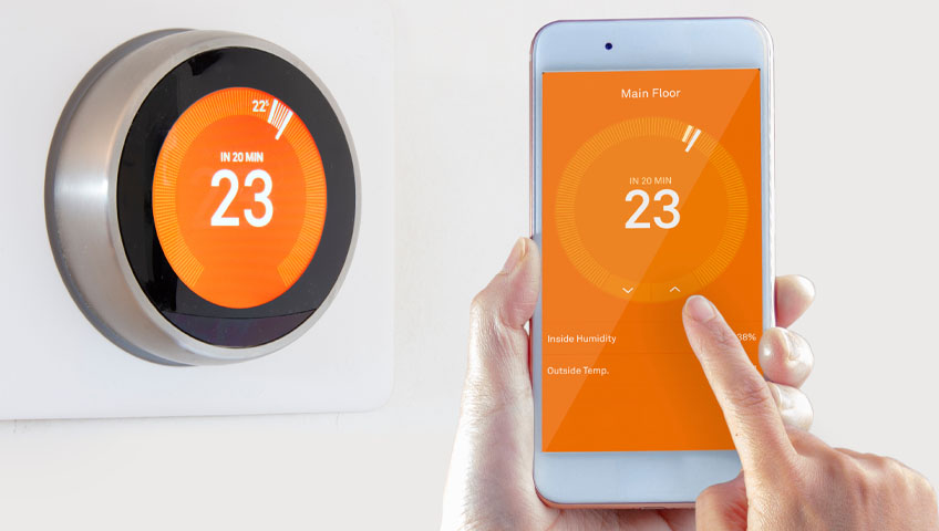 Smart thermostat installed in RGV home